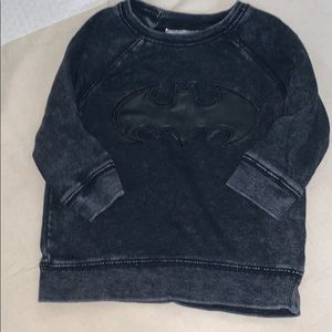 H&M soft Batman sweatshirt with faux leather